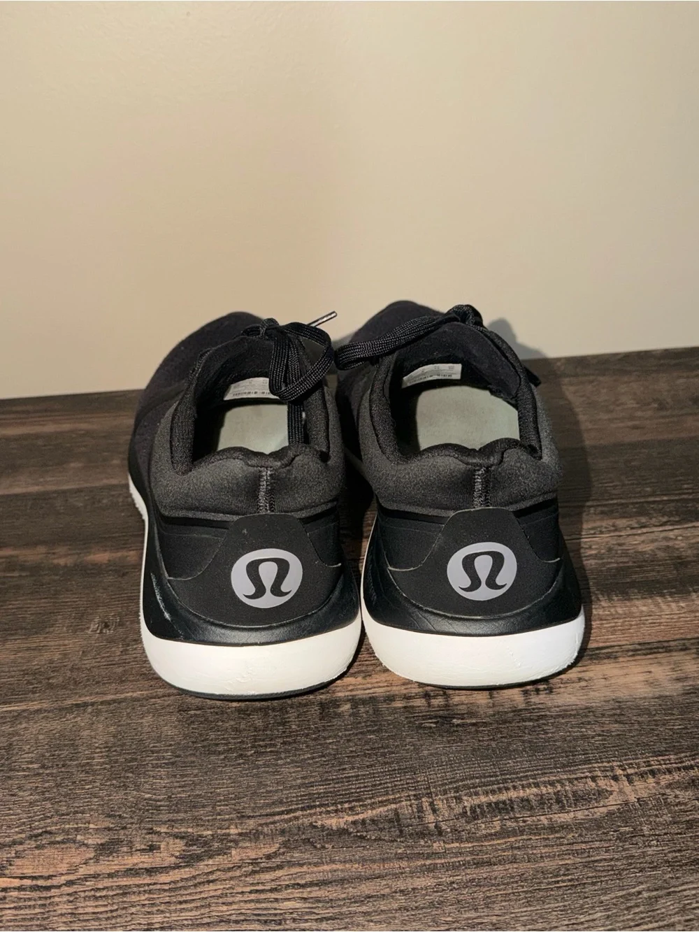 lululemon athletica Women’s Black Athletic Trainers with White Midsole
